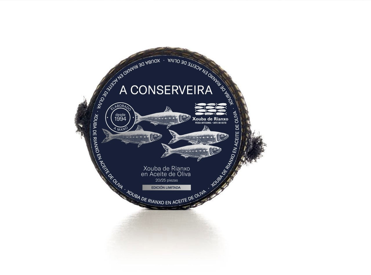 Xouba (Sardinillas) de Rianxo en Aceite de Oliva MARCA XOUBA DE RIANXO Pesca Artesanal do Xeito